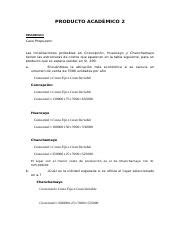 PRODUCTO ACADÉMICO 2 docx PRODUCTO ACADÉMICO 2 DESARROLLO Caso