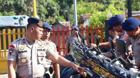 Pastikan Kondisi Baik Danyon C Pelopor Periksa Kendaraan Personel