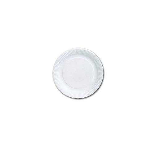 Assiette Jetable Ronde Carton Blanc EmballageFuté