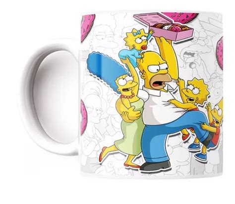 Caneca Personalizada The Simpsons Homer Simpson Bart Simpson