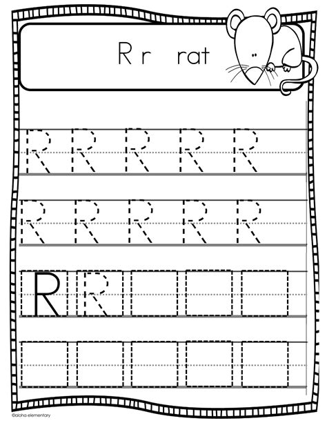 Letter R | Worksheet Zone