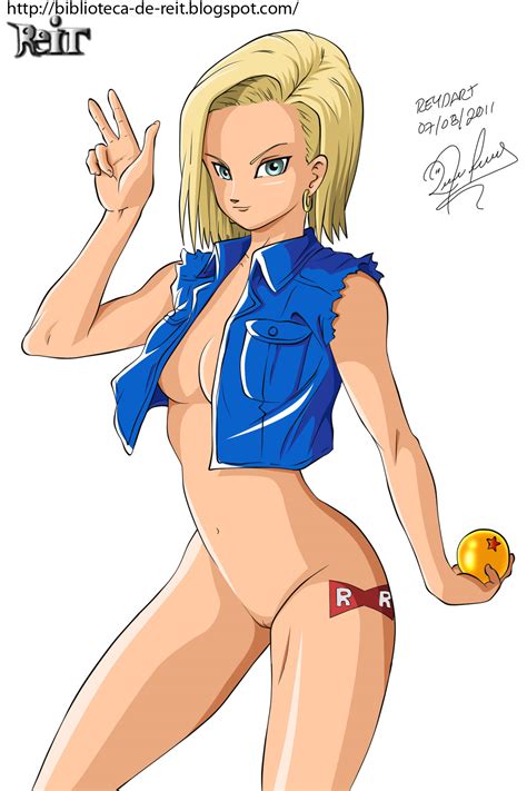 Android 18s Sexy Jacket Dragonball Hentai Image