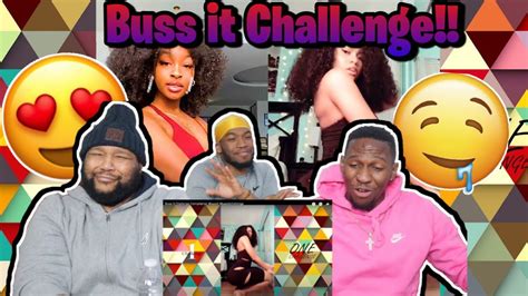 Buss It Tiktok Challenge Compilation Reaction Youtube