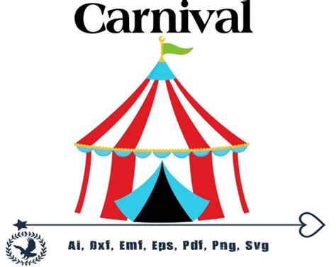 Circus Svg File For Cricut Circus Tent Svg Carnival Svg Big Etsy