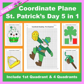 St Patrick S Day Coordinate Plane Graphing Picture Bundle 5 In 1 By