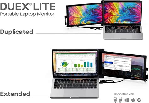 Duex Lite Mobile Pixels Portable Monitor Full HD IPS Dual Monitor For