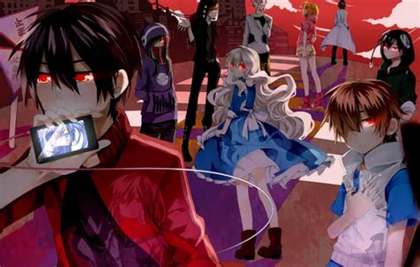 Скачать обои аниме арт Kagerou Project Проект знойный Туман