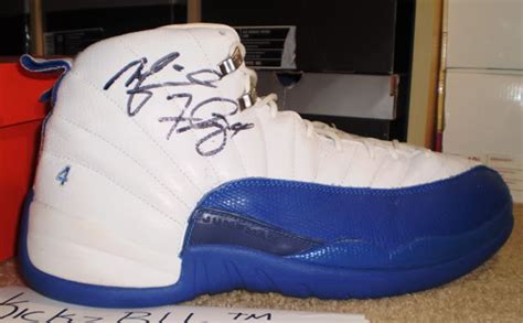 Air Jordan Xii 12 Michael Finley Autographed Game Worn Mavs Pe