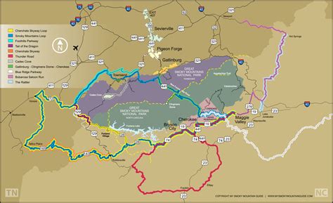 Eleven Best Motorcycle Rides In The Smoky Mountains Route Maps