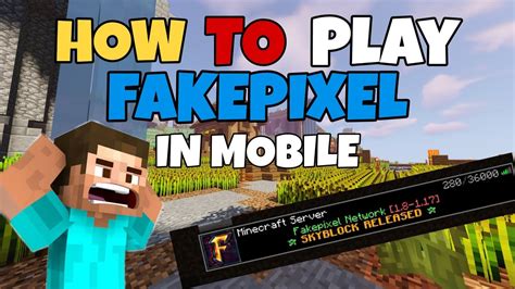 How To Play Fakepixel Skyblock In Mobile Real Fakepixel Youtube