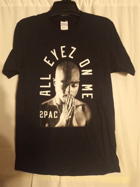 Tupac All Eyez On Me Black T Shirt Mens Size Medium P Gem