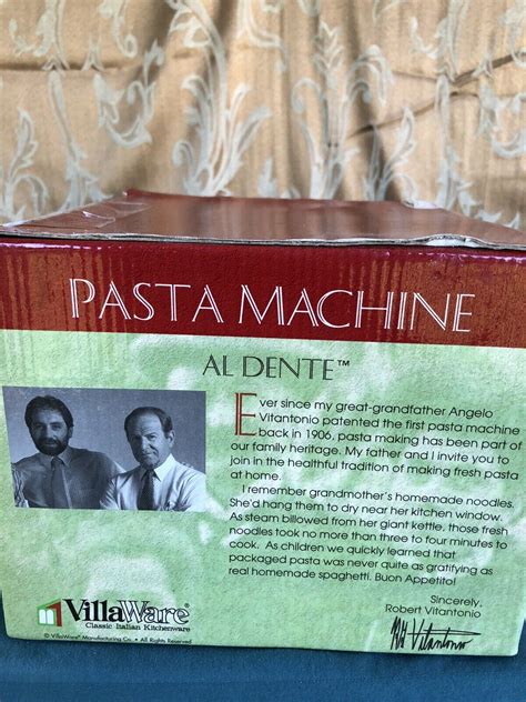 VillaWare V177 Al Dente Hand Crank Pasta Maker Machine For Sale Online