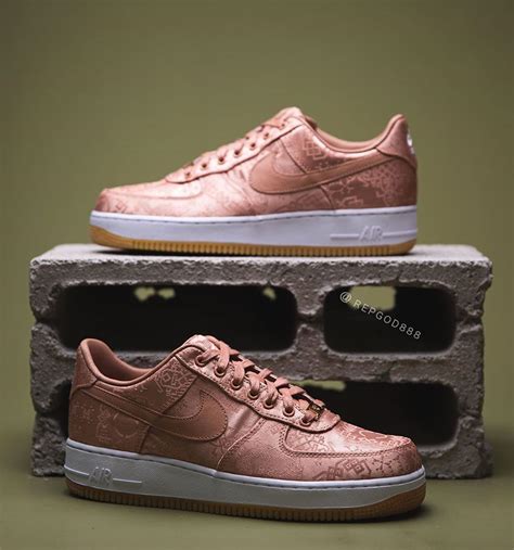 CLOT Nike Air Force 1 Low Rose Gold CJ5290-600 | SneakerNews.com