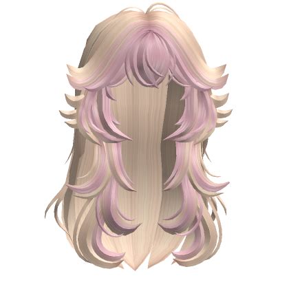 Two Tone Anime Wolfcut Hair Pink Blonde Roblox Item Rolimon S