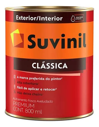 Tinta Suvinil Paredes E Tetos Antimofo Fosca Cl Ssica Ml