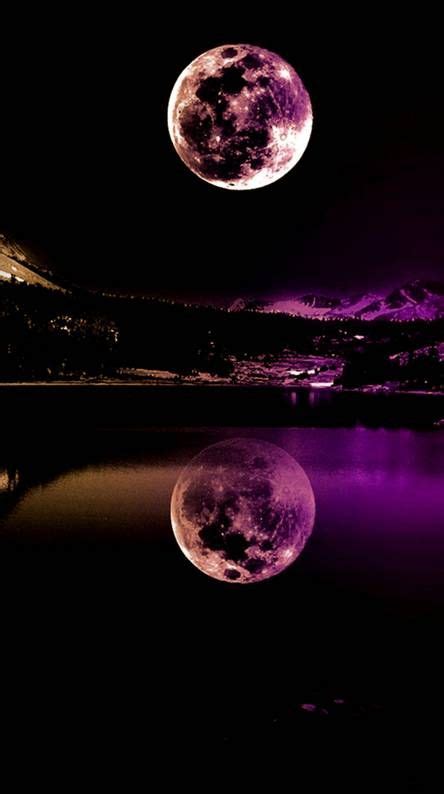 Purple Moonlight | Moon and stars wallpaper, Beautiful nature wallpaper ...