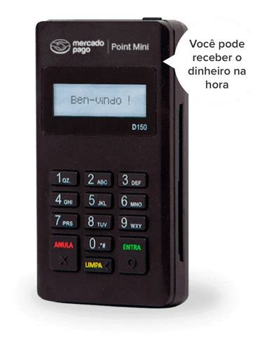 Maquininha Mercado Pago Point Mini Pague Ate X Seguro