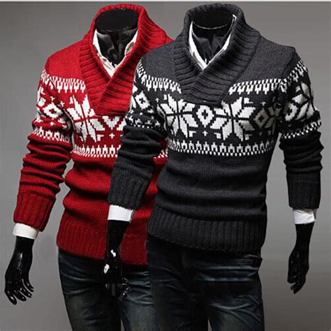 Christmas Mens Snowflake Turtleneck Pullover Thickening Warm Sweater At Banggood Sold Out