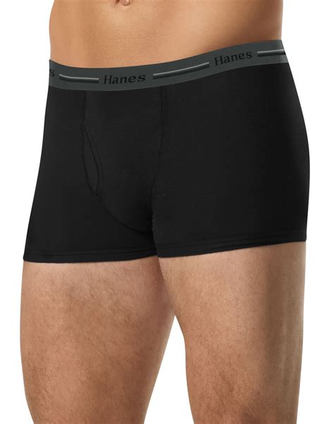 Hanes Men`s Classics Tagless® Slim Fit Short Leg Boxer Briefs