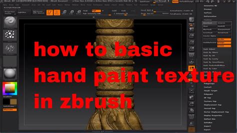 Zbrush Sculpting Tutorial For Beginners How To Basic Hand Paint