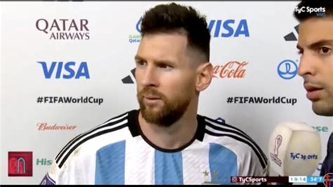 Messi Increpa «¡qué Mirás Bobo Al Goleador Holandés Wout Weghorst