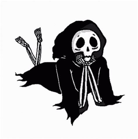 Grim Reaper Skeleton Waiting GIFDB