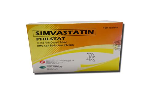 Simvastatin Mg Tablet Philstat Philrx Medical Depot