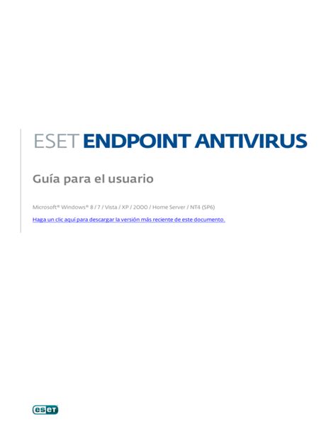 ESET ENDPOINT ANTIVIRUS Guía para el usuario