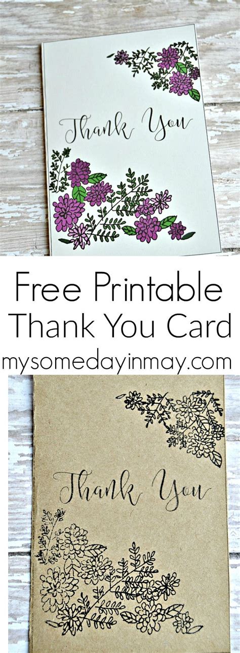 Free Printable Thank You Cards | Printable thank you cards, Thank you ...