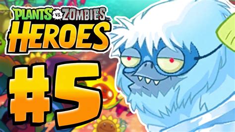 Brain Freeze Yeti Boss Plants Vs Zombies Heroes Gameplay Walkthrough