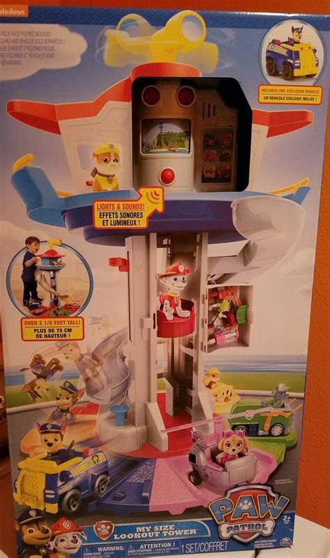 Paw Patrol My Size Lookout Tower Rotating Periscope With Vehicles