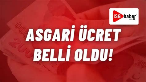 Yeni Asgari Ücret Belli Oldu