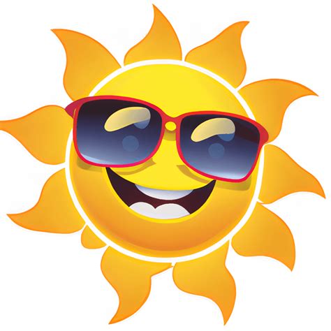 Happy Sun Wearing Sunglasses Graphic · Creative Fabrica