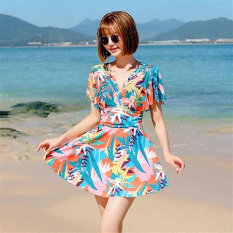 Women's Sexy Holiday Swimsuits, Plus Size Beach Swim Dresses, One-piece ...