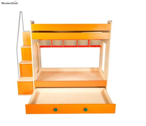 Buy Flexi Bunk With Trundle Bed Orange At 20 Off Online Wooden Street