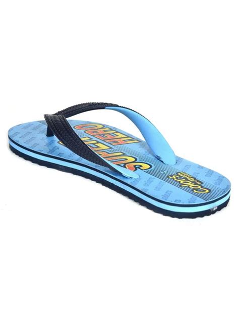 Mens Hawai Printed Sky Blue Slippers Jiomart