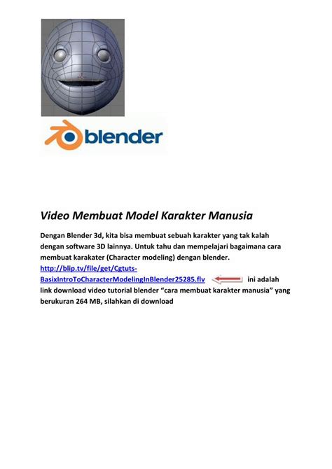 Pdf Video Membuat Model Karakter Manusia · Pdf Filecara Cepat Membuat