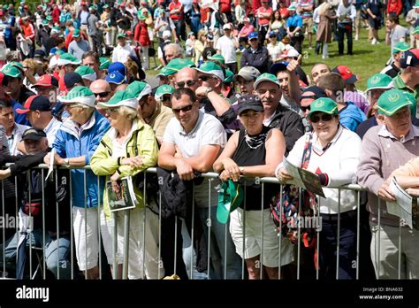 Large Crowds At Jp Mcmanus Golf Tournament Adare Ireland July 2010