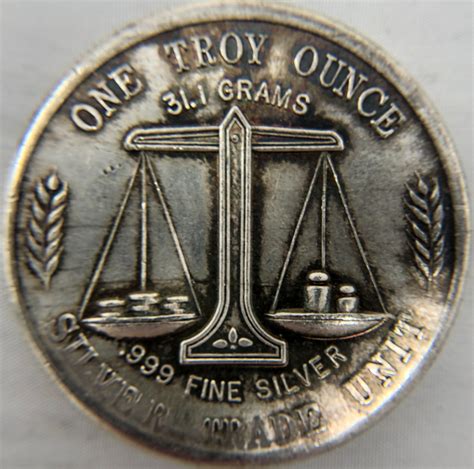 1 Troy Ounce Silver Screaming Eagle Silver Trade Unit Coin | Pristine ...