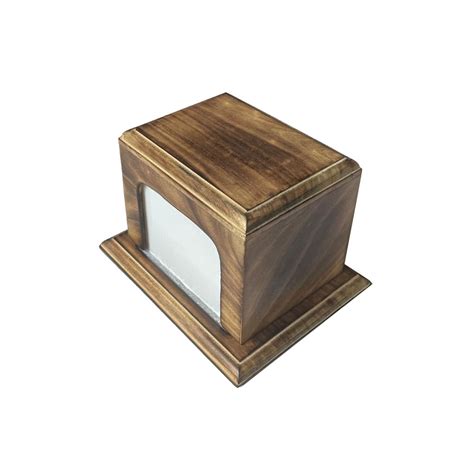 large urn pristine quality antique finish wooden photo urn