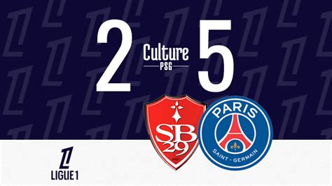 Match Brest PSG 2 5 le résumé et les buts en video CulturePSG