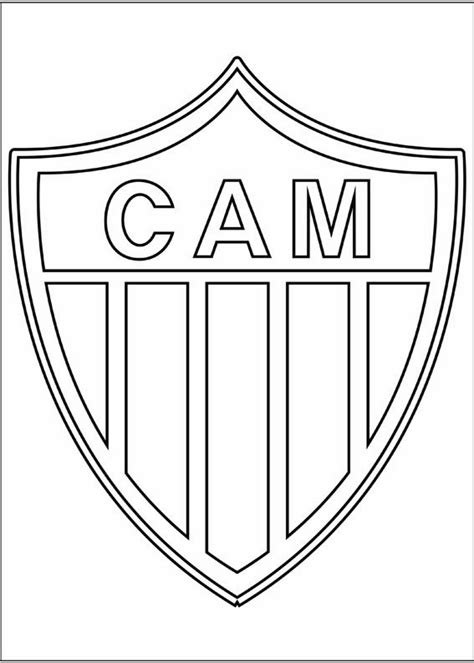 Simbolos De Times De Futebol Para Colorir E Imprimir - Desenhos de Times de Futebol - Mascotes, Escudos para Colorir ...