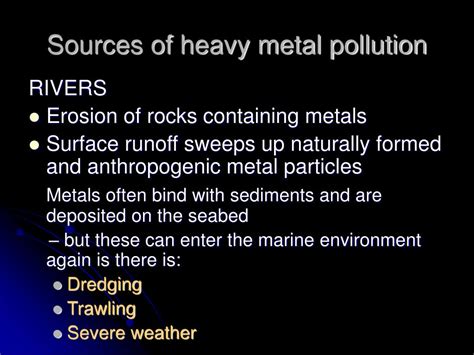 PPT - MARINE POLLUTION: Heavy Metals PowerPoint Presentation - ID:224843