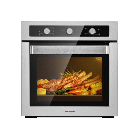 24 Inch Gas Single Wall Oven,5 Cooking Functions