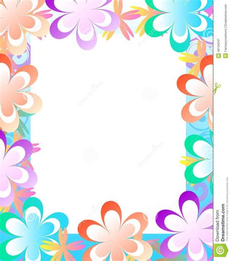 Colorful Borders Design Floral Border Design Clip Art Borders