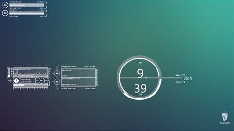 Rainmeter System Monitoring Mzaerwind