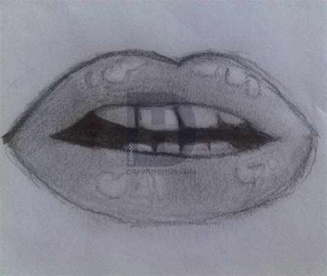 Realistic Mouth Drawing at PaintingValley.com | Explore collection of ...