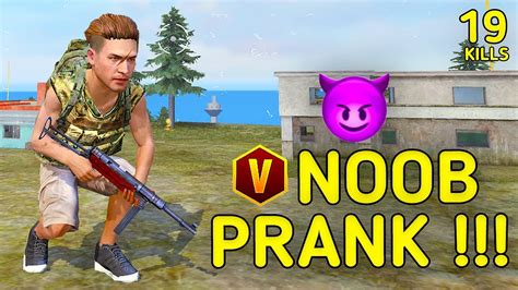 Solo Vs Squad V Badge Noob Prank🔥 Hilarious Prank Ends In Epic