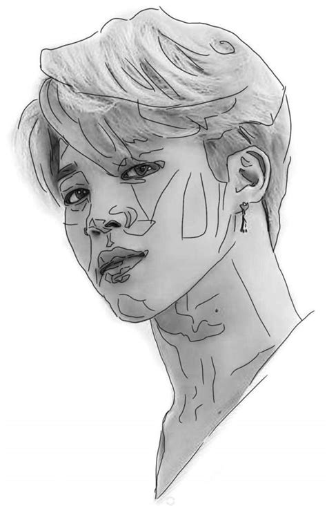 Bts Line Art Tutorial Art Amino