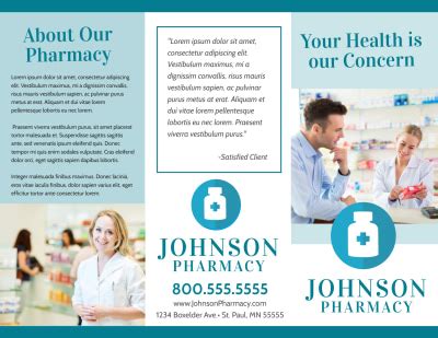 Pharmacy Brochure Templates MyCreativeShop